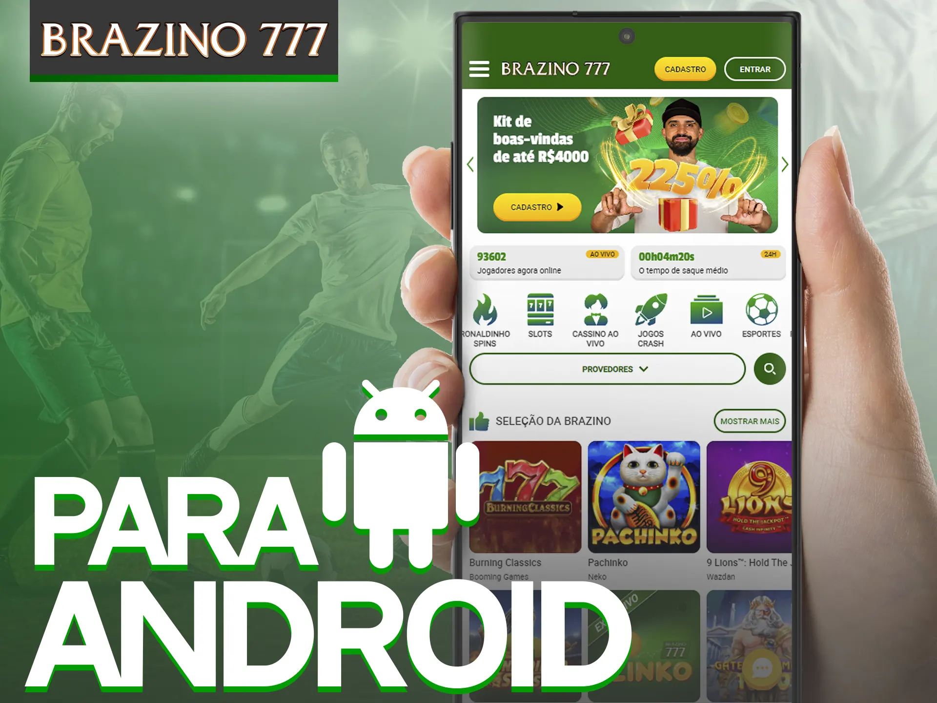 Com o aplicativo Brazino777, você pode desfrutar de jogos de cassino.