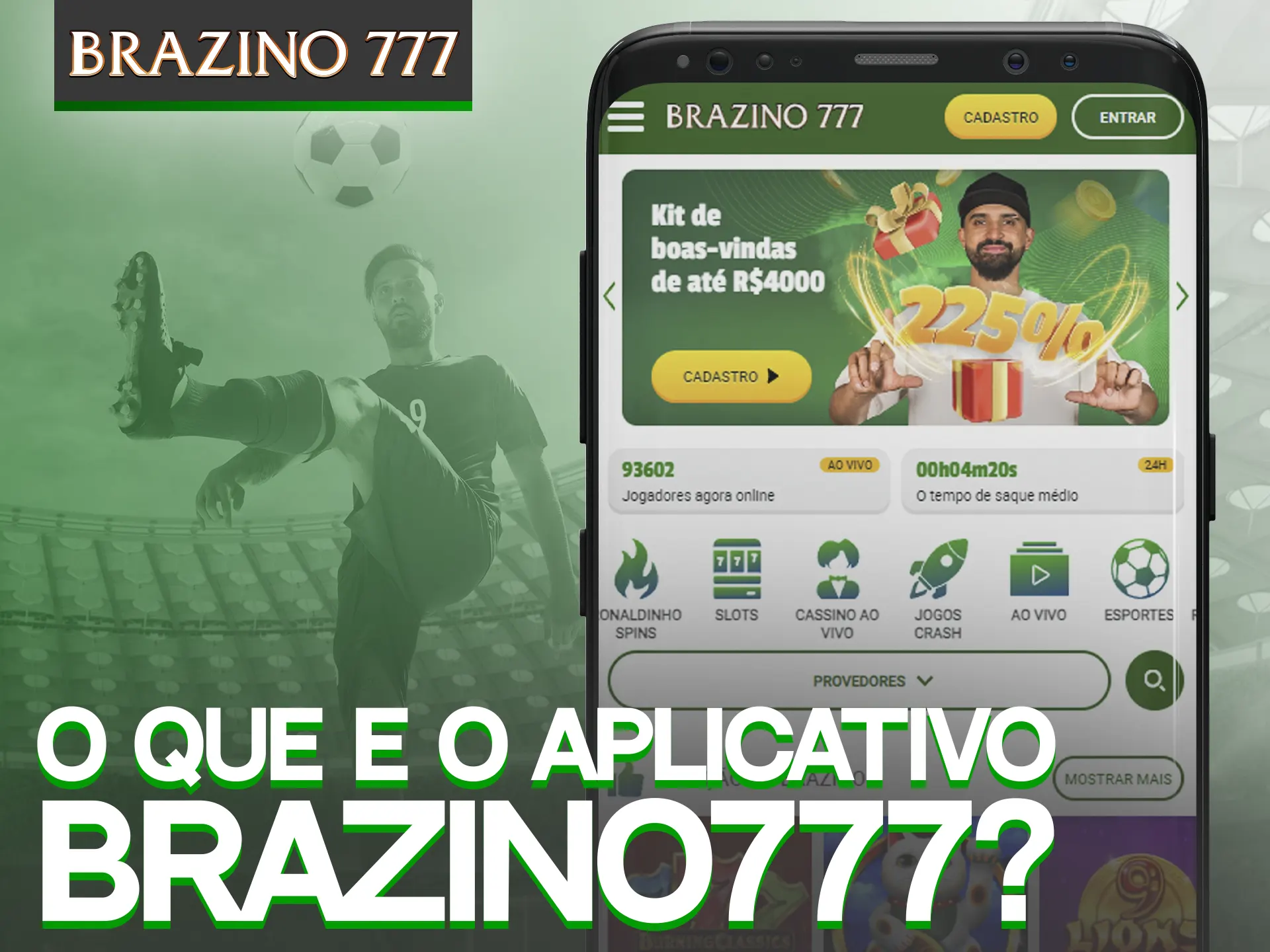 Experimente o cassino e as apostas no aplicativo Brazino777.