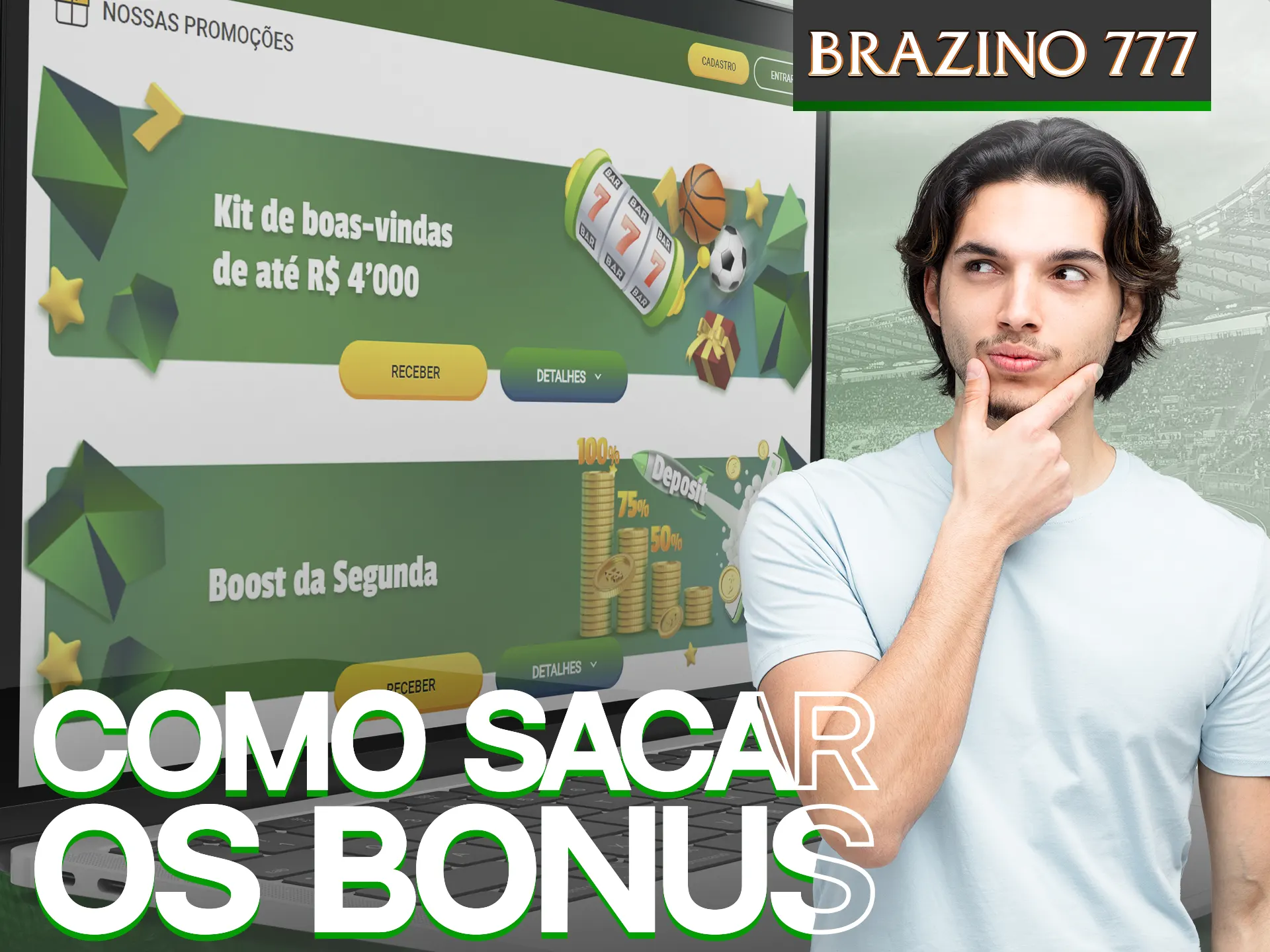 Leia as instruções e receba seus bônus de saque no Brazino777.