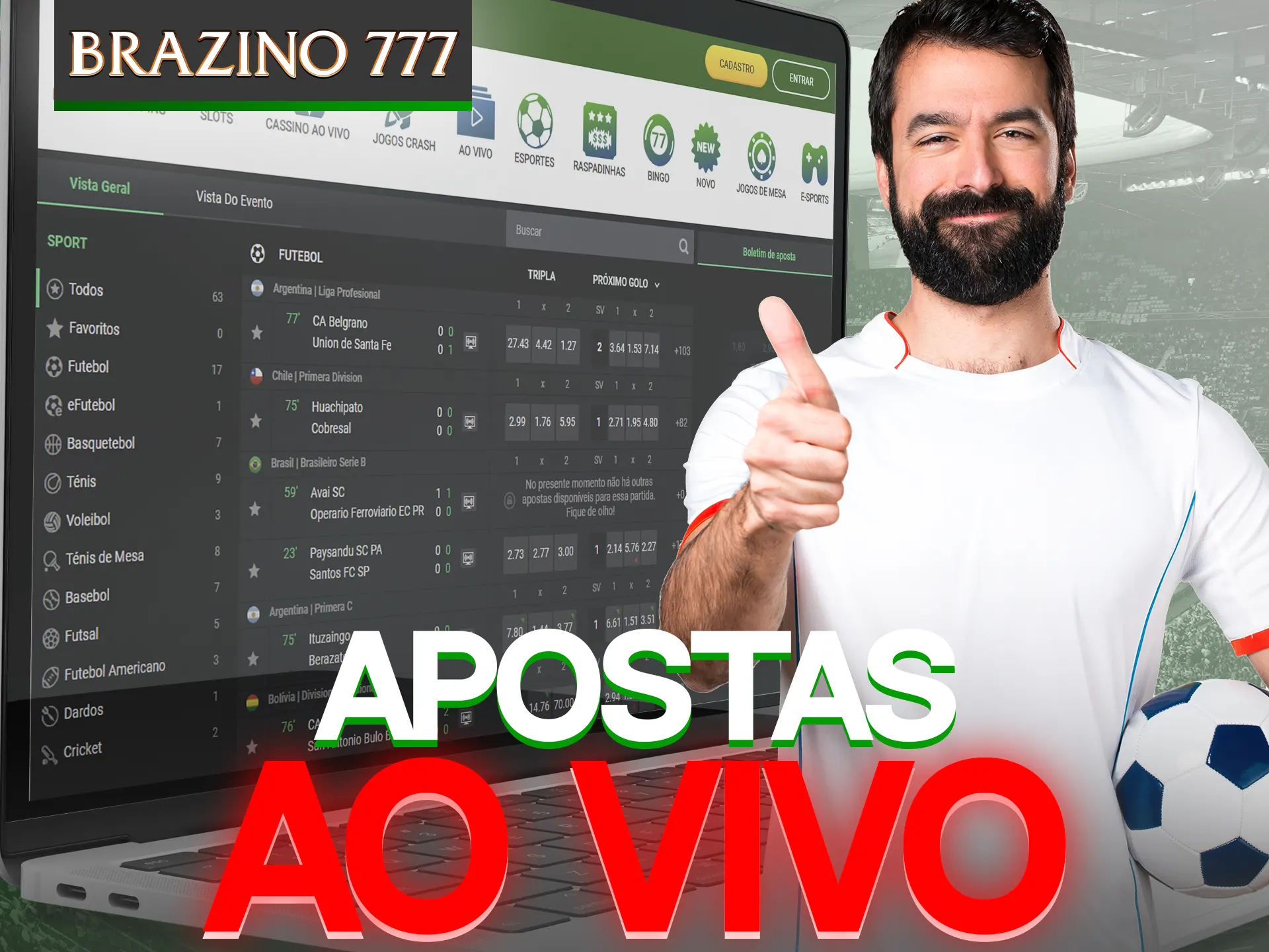 O Brazino777 permite que você faça apostas durante uma partida.
