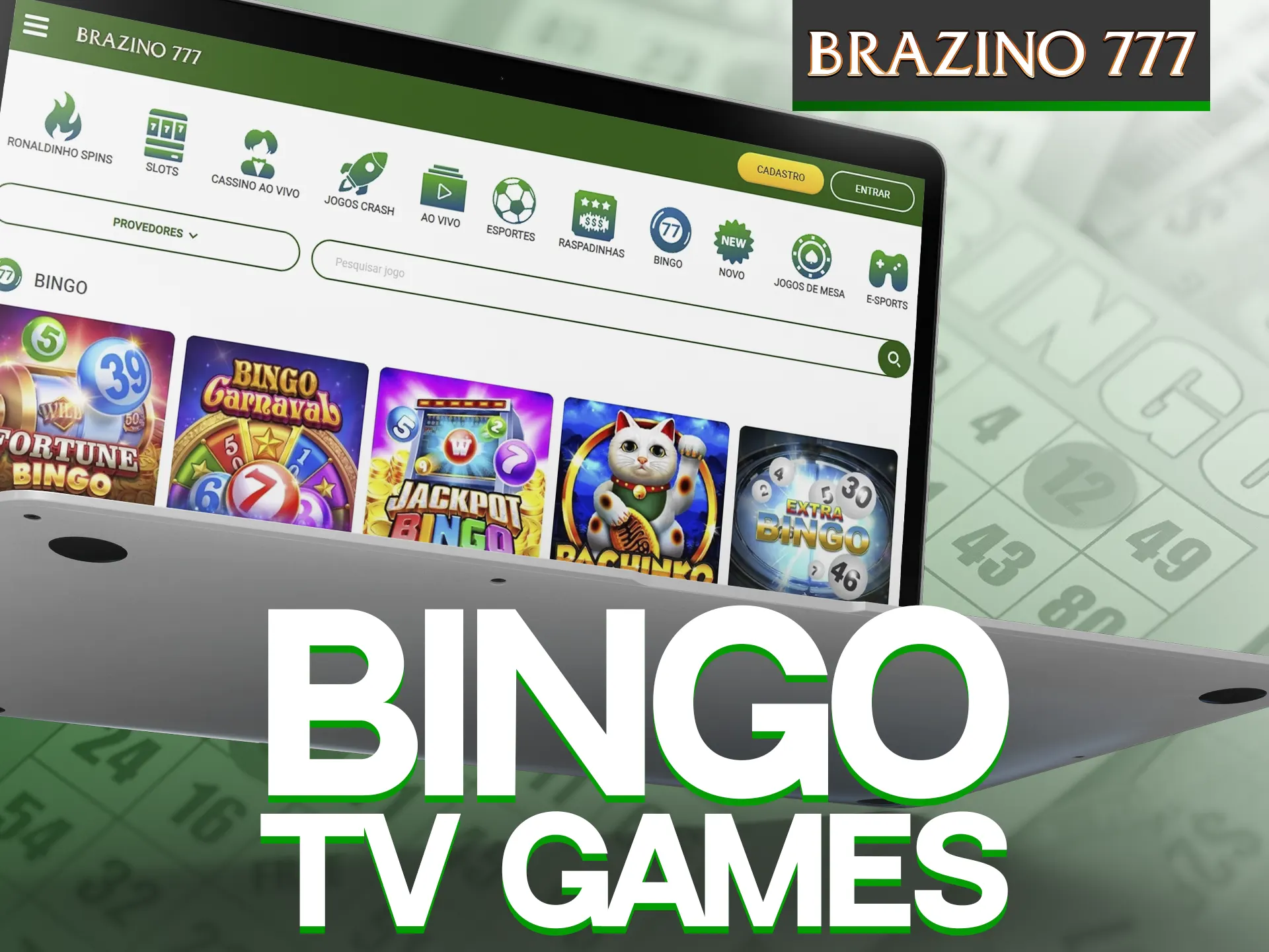 Jogue os jogos de bingo TV no cassino on-line Brazino777 e divirta-se muito.
