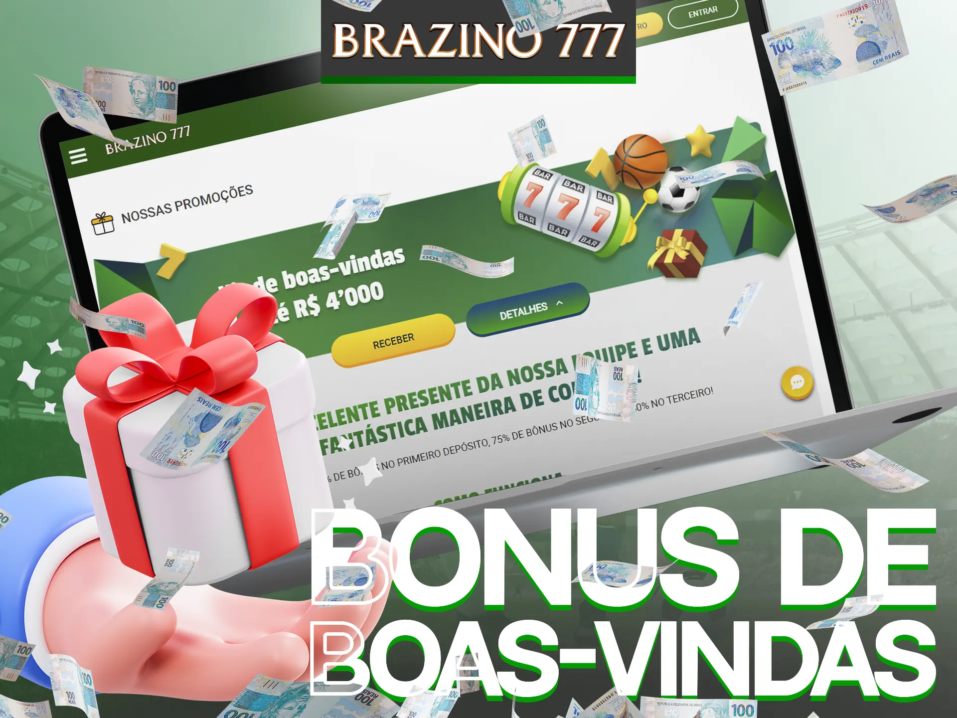 Aproveite o generoso pacote de bônus de boas-vindas do Brazino777.