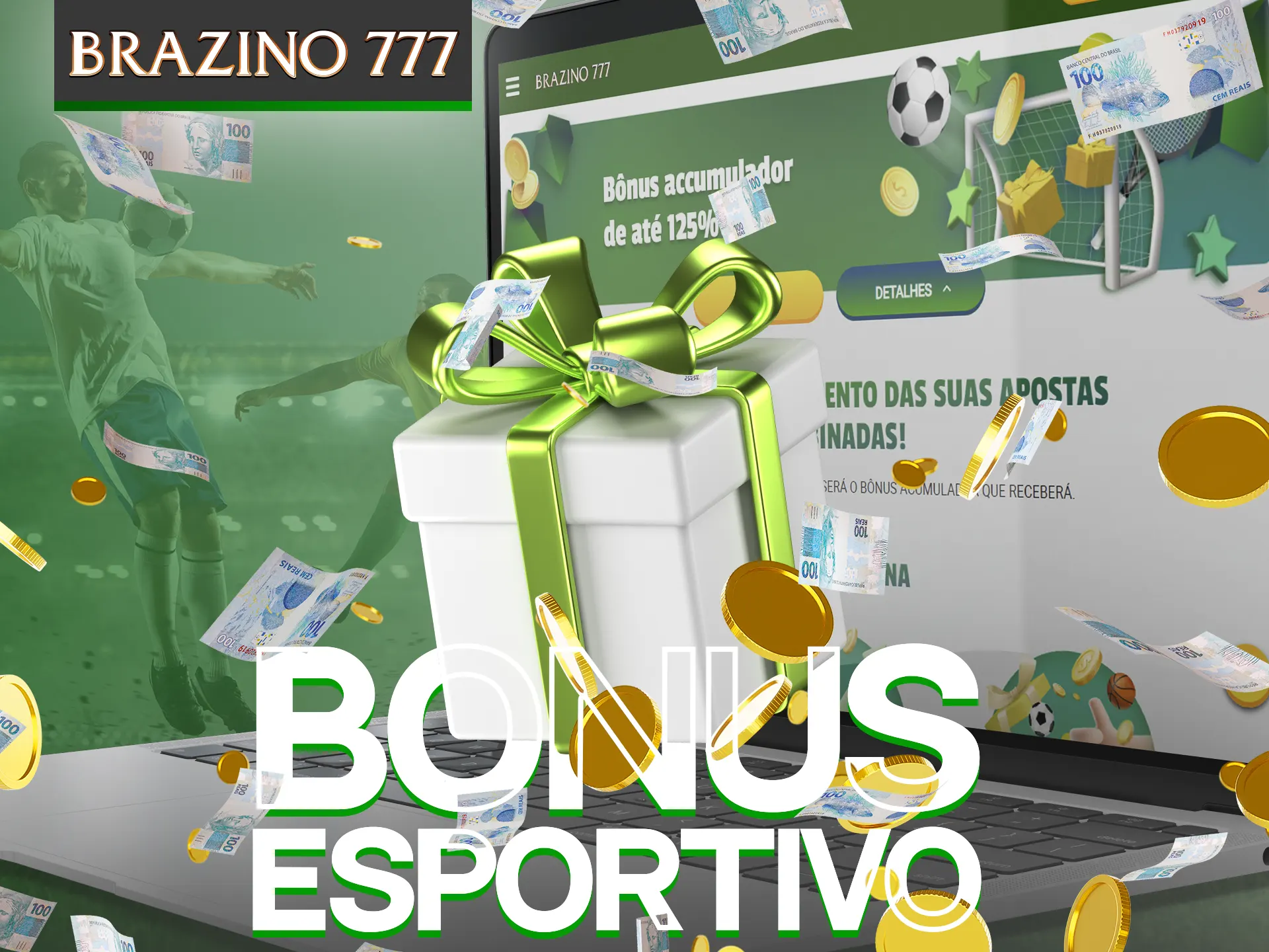 Aumente suas apostas esportivas com o bônus acumulador no Brazino777.