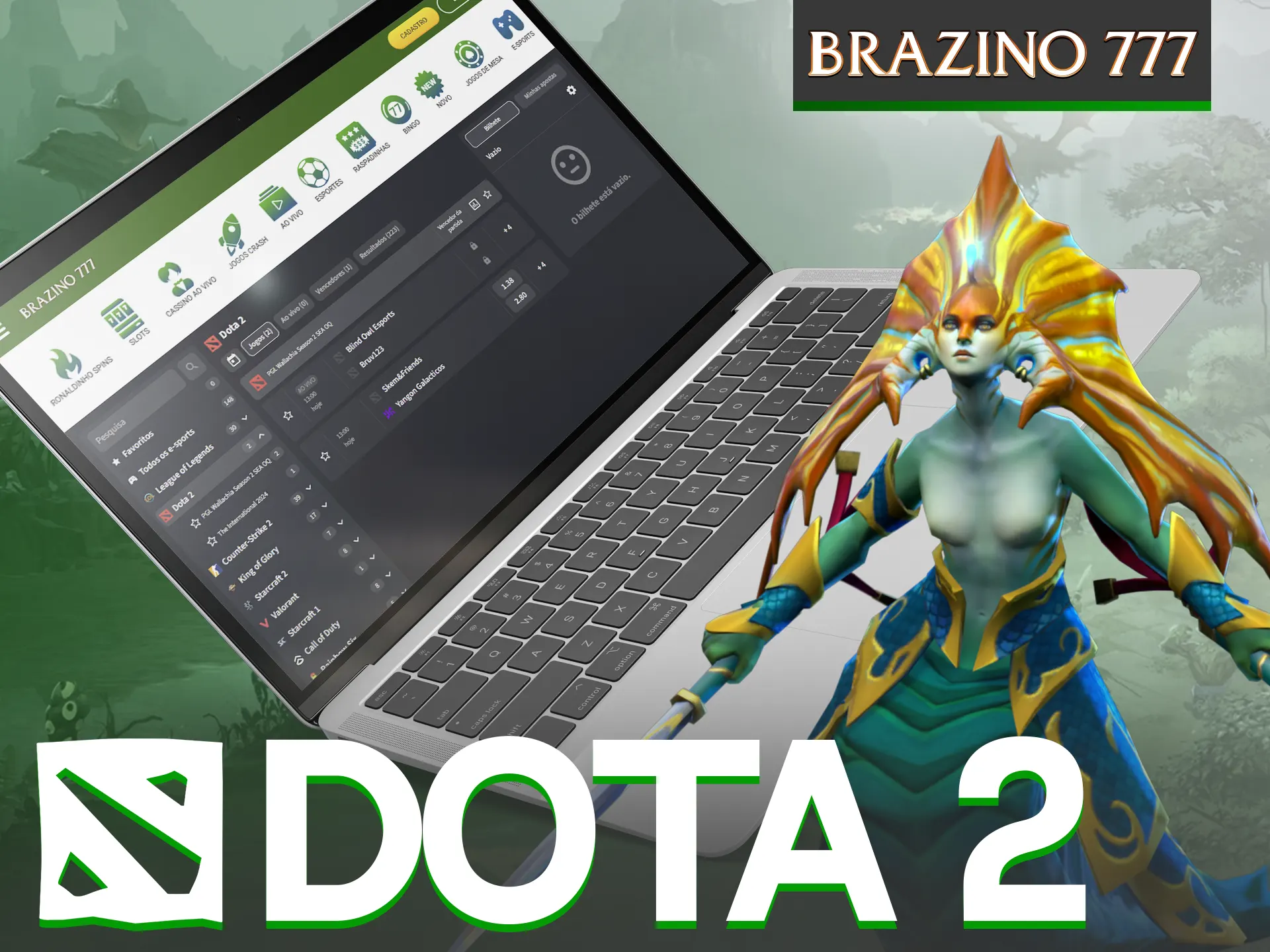 Aposte em Dota 2 no Brazino777.
