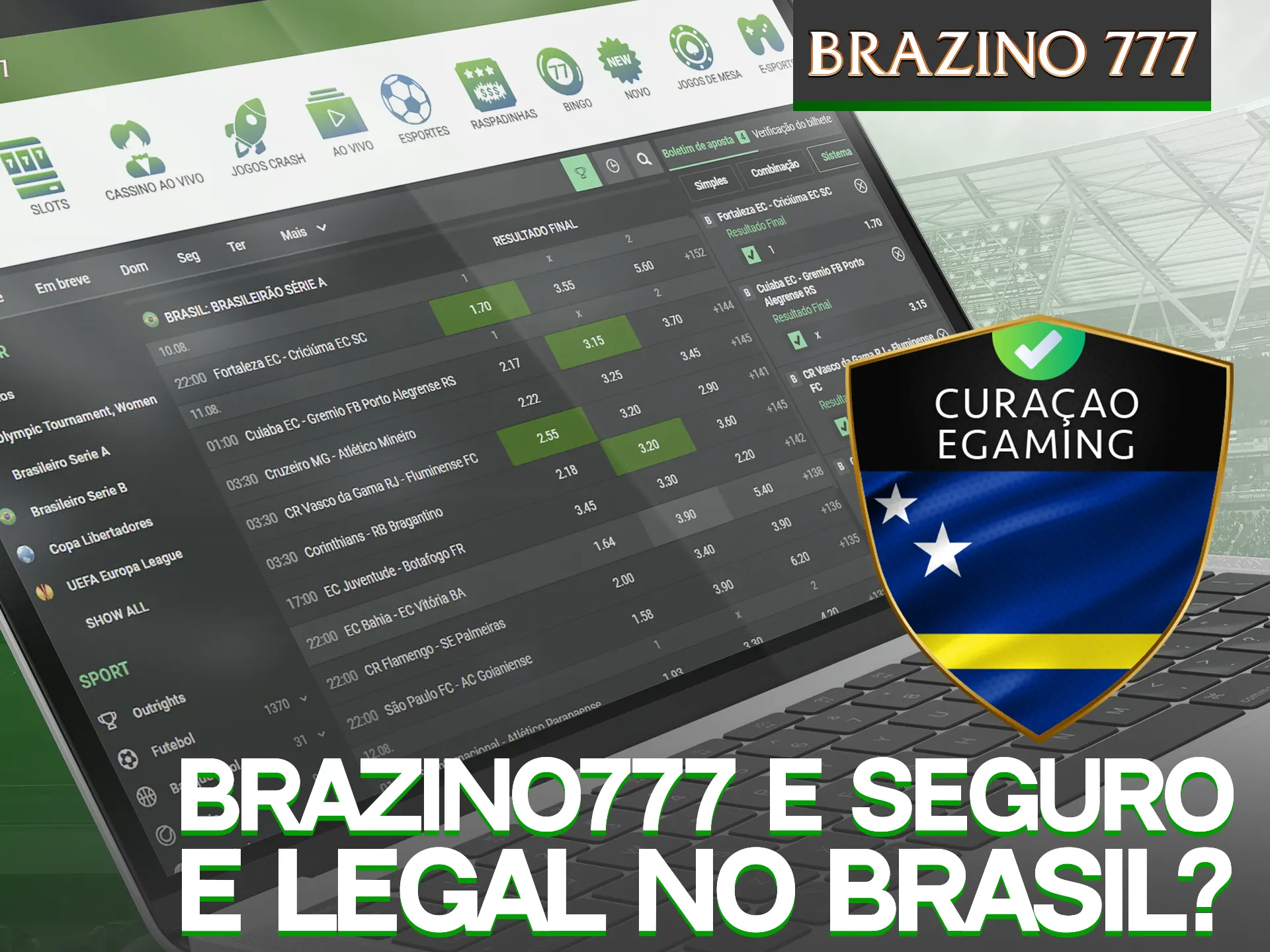 A plataforma Brazino777 é segura e legal no Brasil.