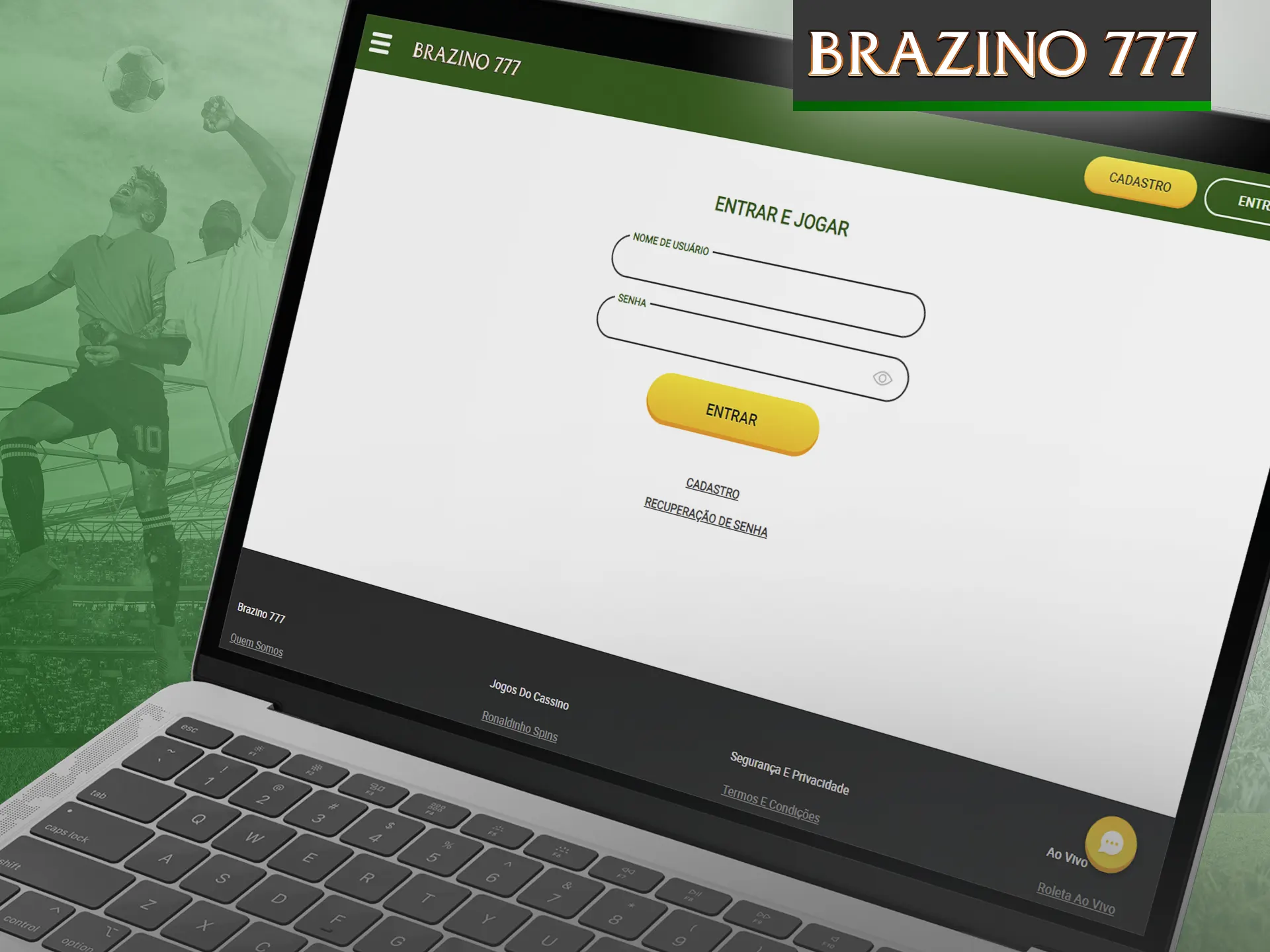 Para fazer login em sua conta Brazino777, siga estas etapas.