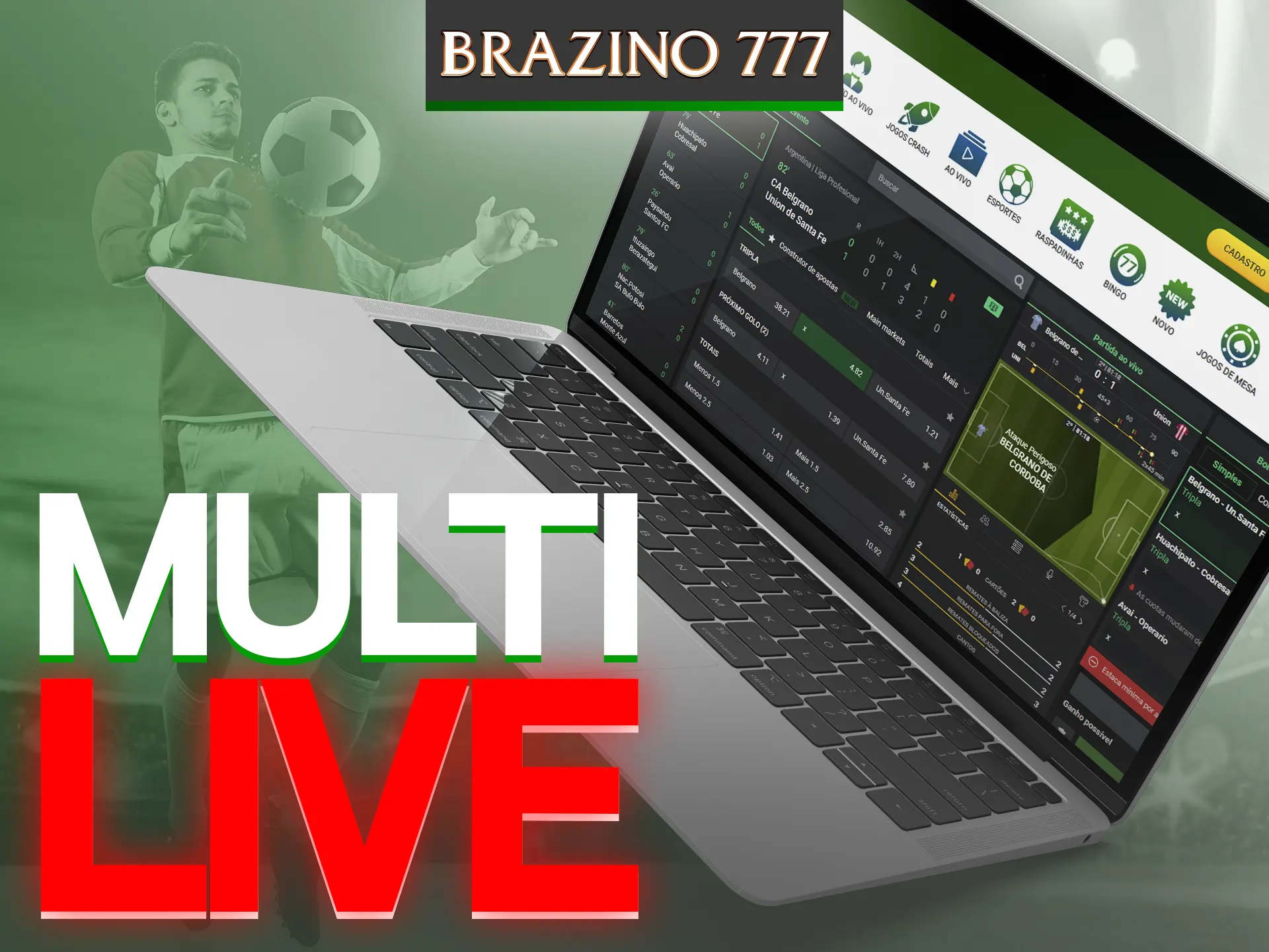 Você pode monitorar e apostar em vários eventos ao vivo no Brazino777.