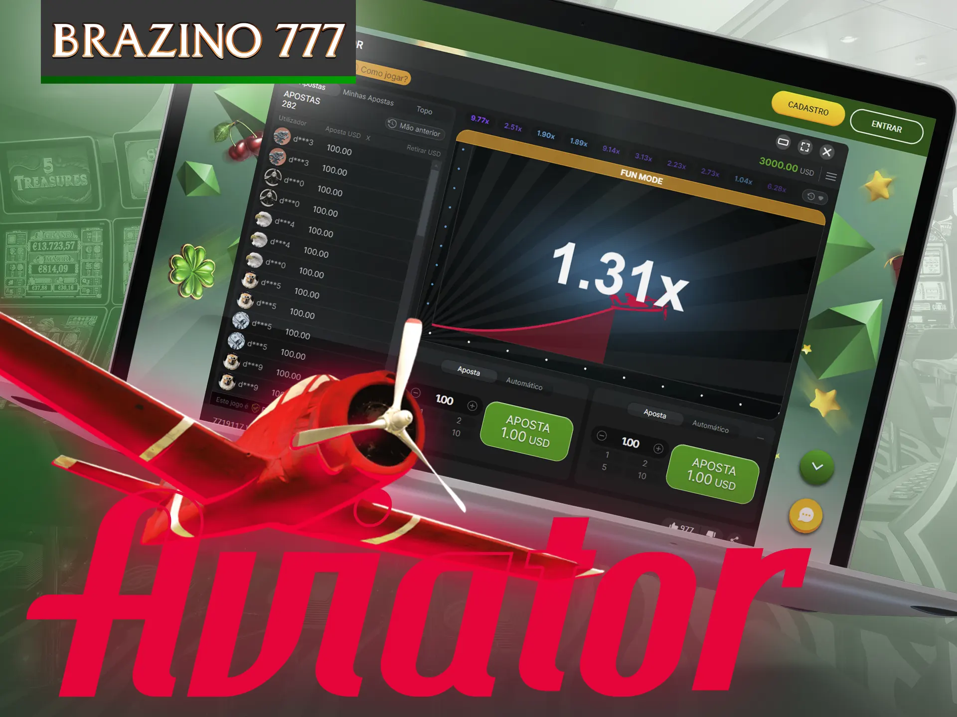 Tenha uma experiência única de diversão com o jogo Aviator no Brazino777.