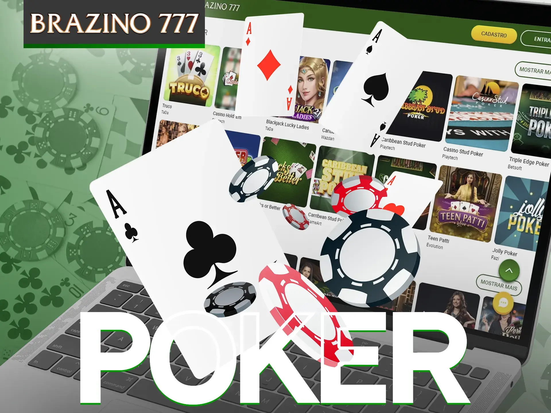 Desafie-se com jogos de pôquer no Brazino777.
