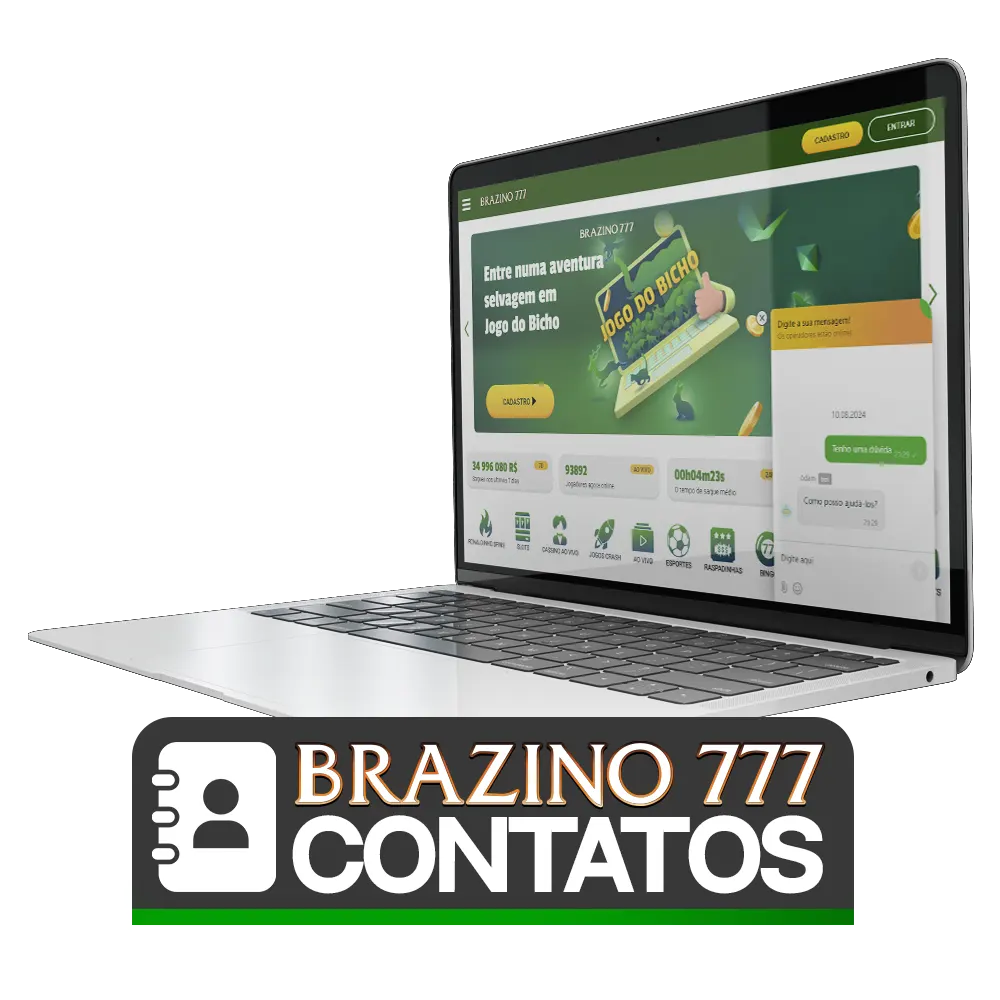 Entre em contato diretamente com Brazino777 e receberá suporte rápido.