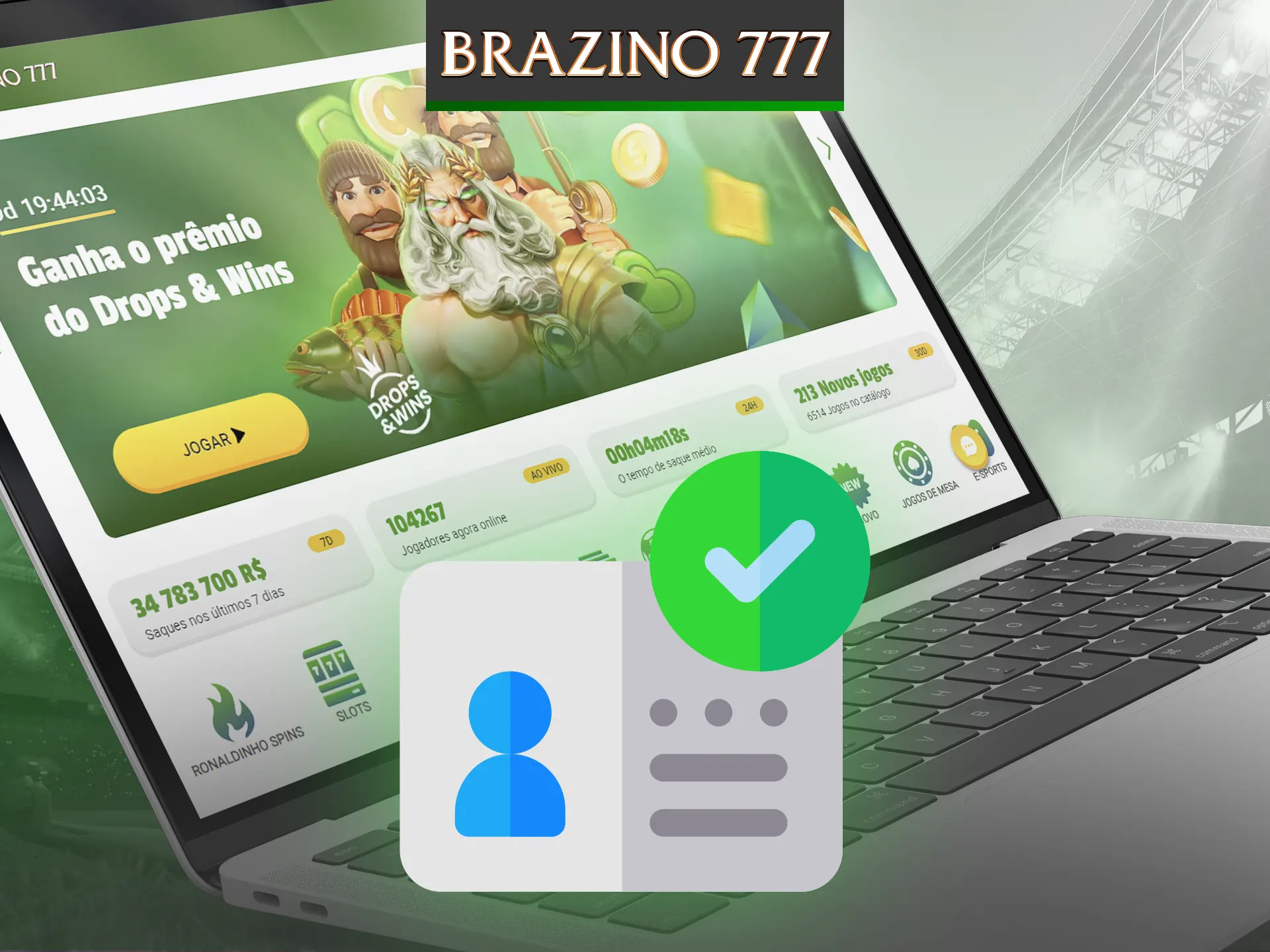 Siga estas etapas para concluir o processo de verificação em Brazino777.