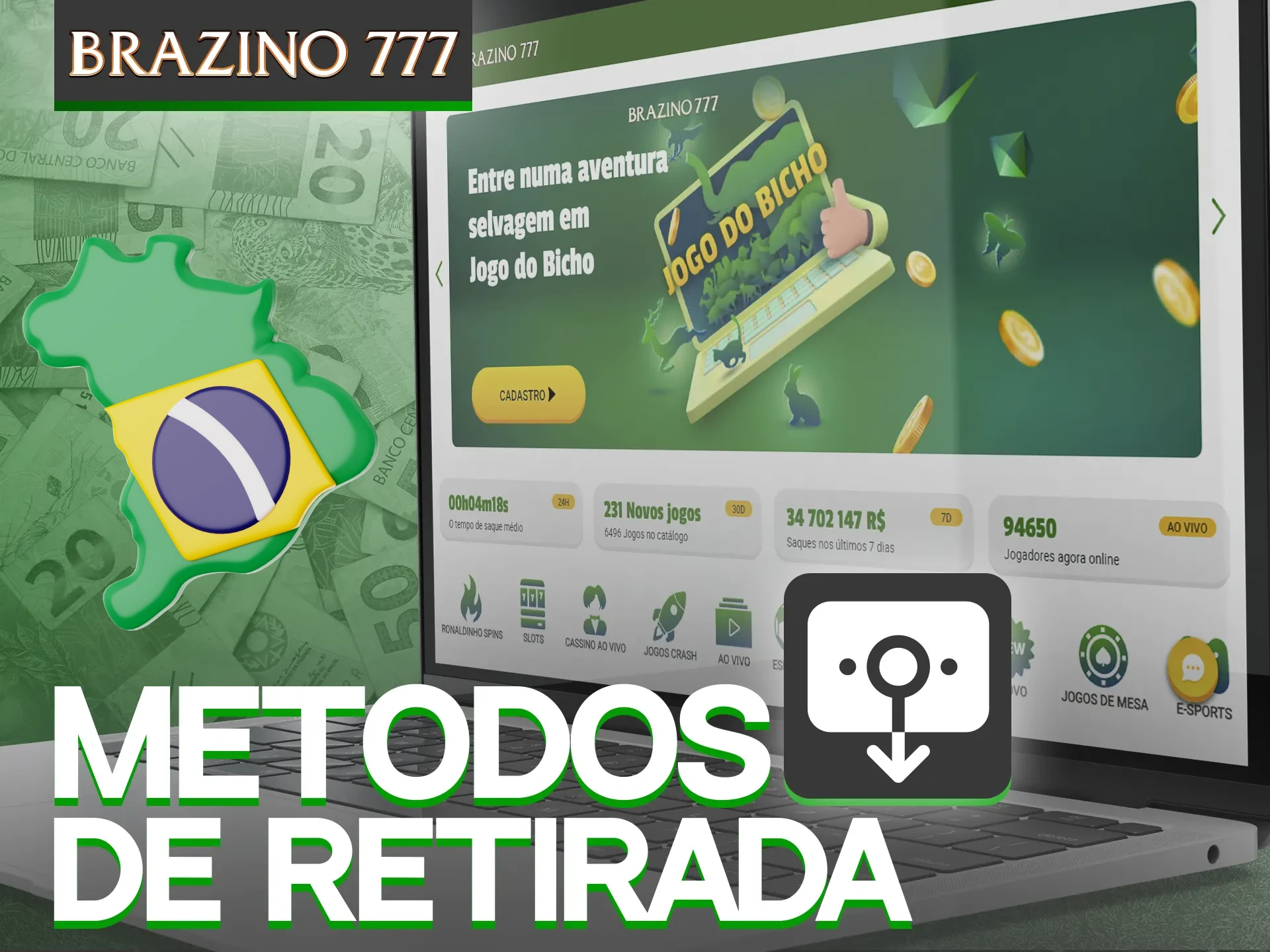 No Brazino777, você pode obter uma ampla gama de opções de saque.