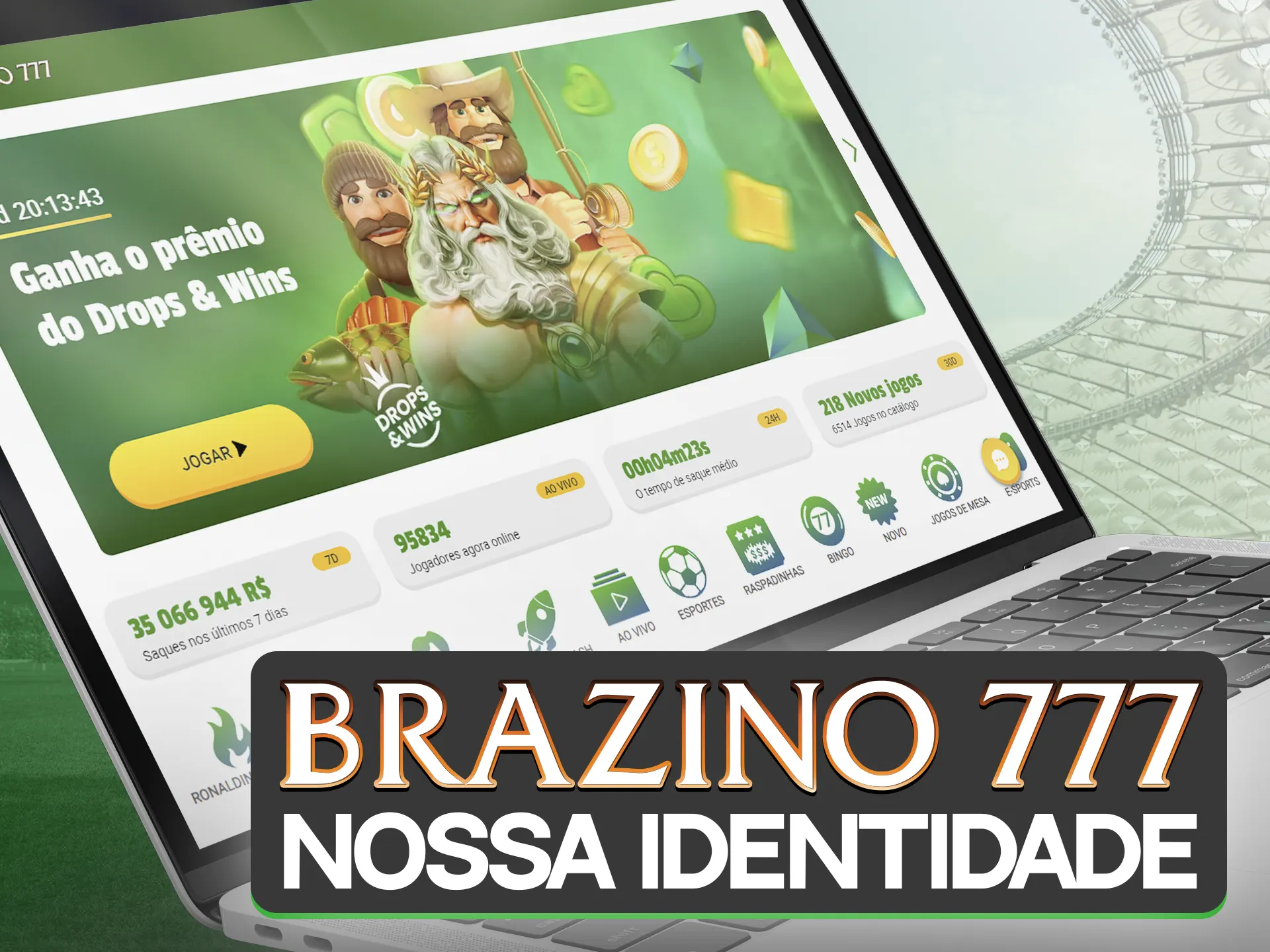 Você terá uma grande variedade de jogos e esportes no Brazino777.