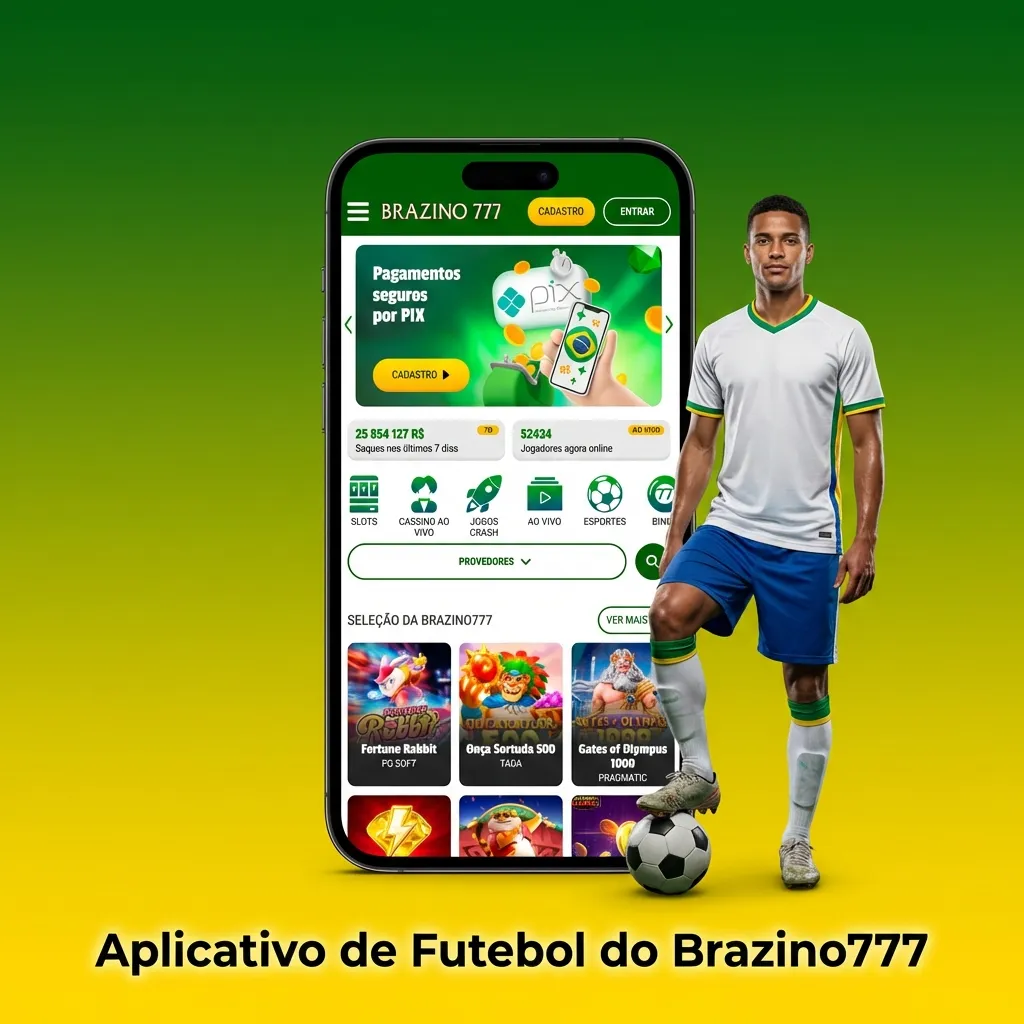 App de futebol Brazino777 permite apostas em qualquer lugar com navegação rápida, transmissões ao vivo e estatísticas