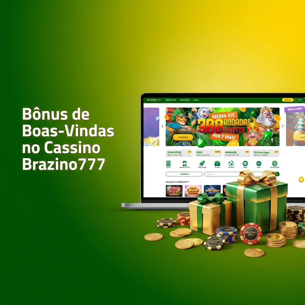 Brazino777 casino welcome bonus offering 300 free spins for new players on first deposit with slots and wagering requirements