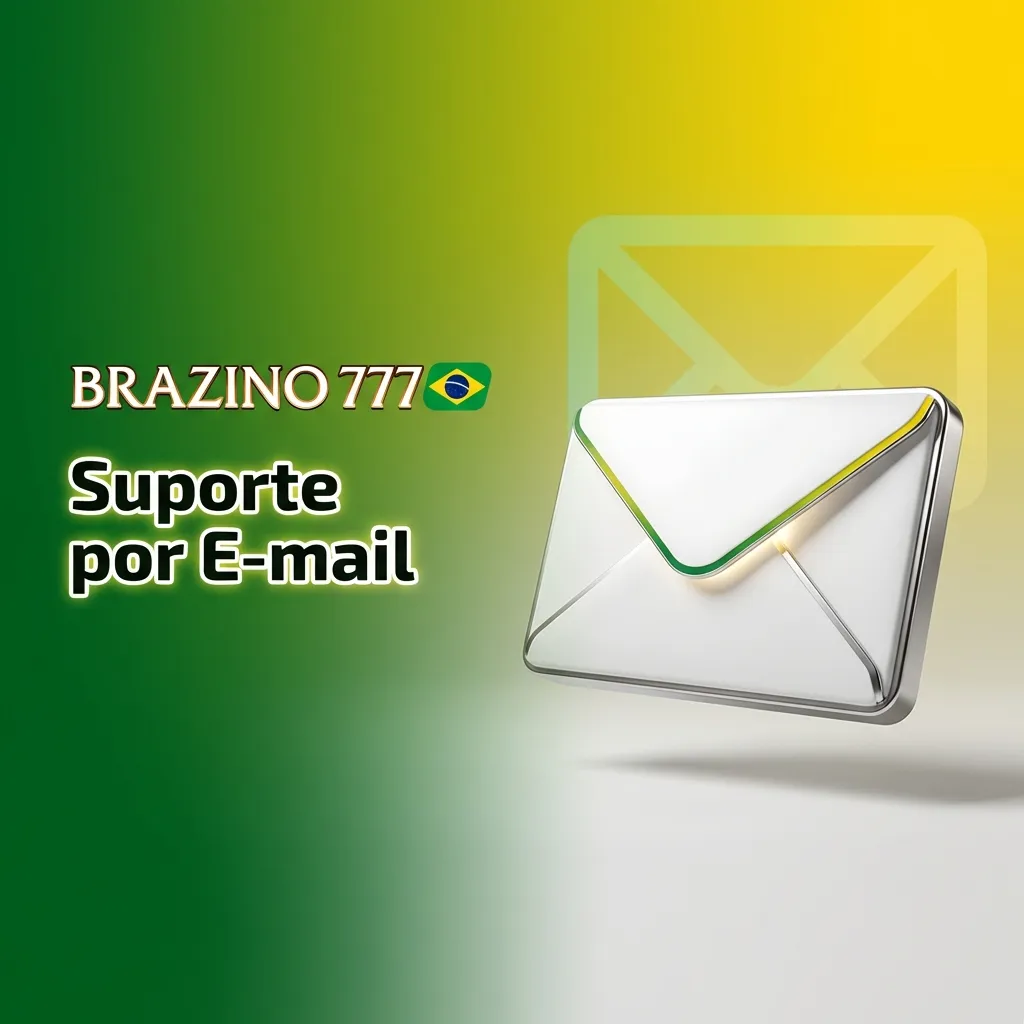 Email support interface with inbox icon showing customer service documentation for Brazino777 casino inquiries