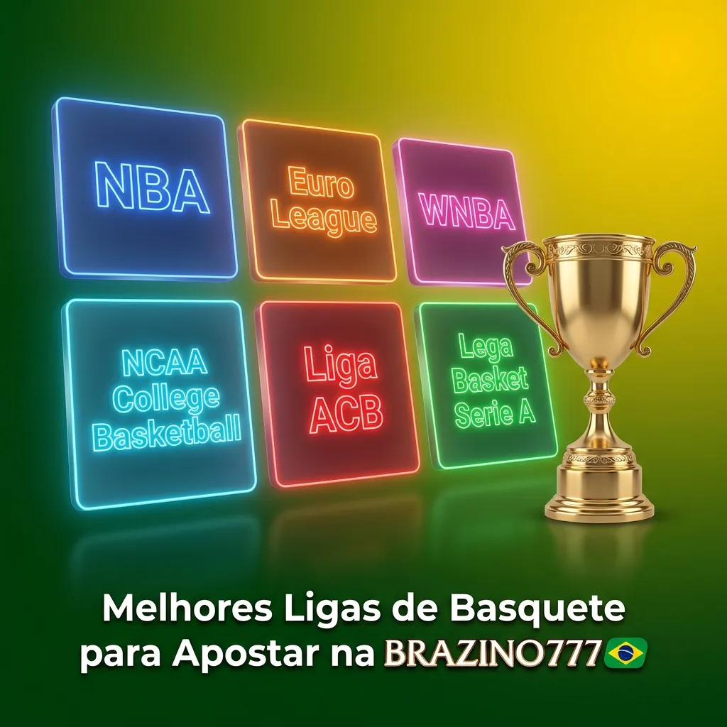 Basketball leagues displayed on Brazino777 betting platform including NBA, NBB, EuroLeague, NCAA, and international competitions