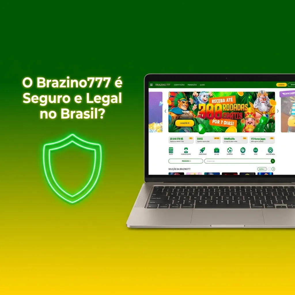 Brazino777 logo com selo de segurança Curaçao eGaming e ícone de criptografia SSL representando proteção legal