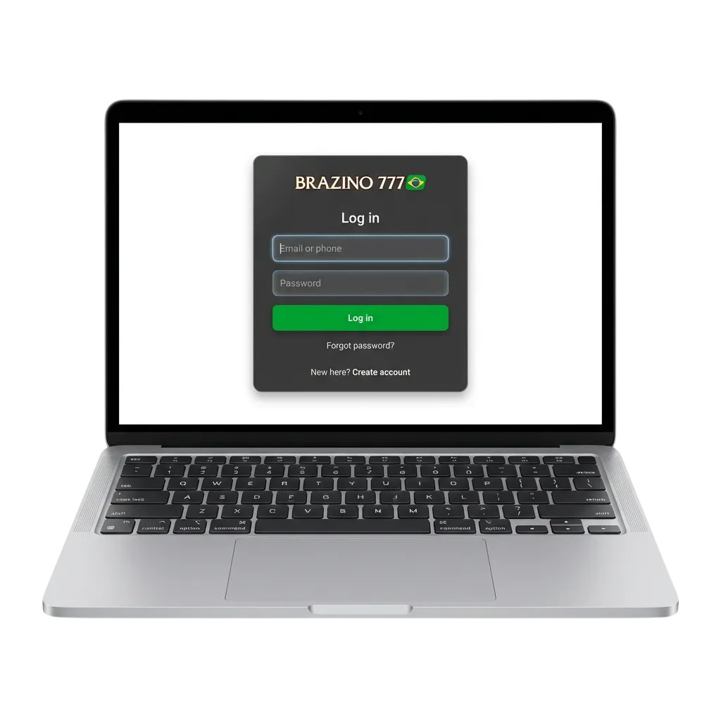 Página de login do Brazino777 com campos para e-mail e senha, oferecendo acesso rápido e seguro para usuários brasileiros