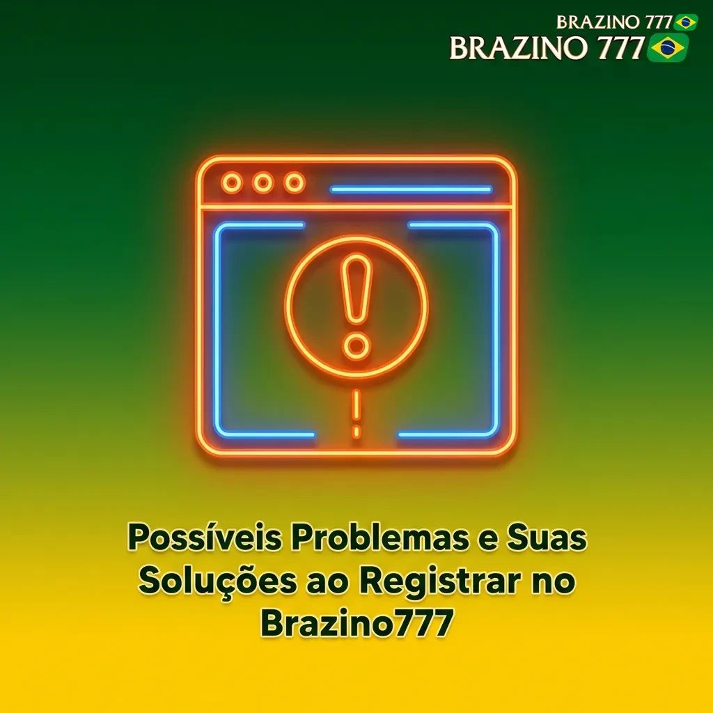 Troubleshooting table showing common Brazino777 registration problems and their solutions in Portuguese
