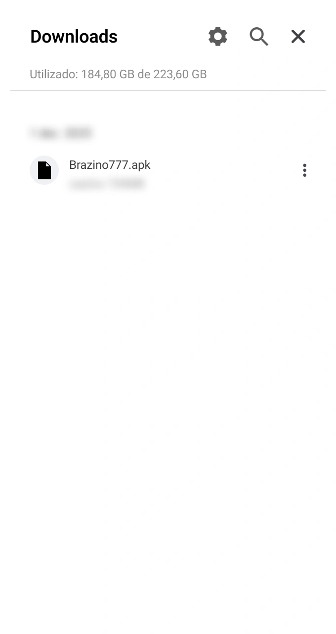 Execute o arquivo APK para instalar o Aviator oficial da bookmaker Brazino777.