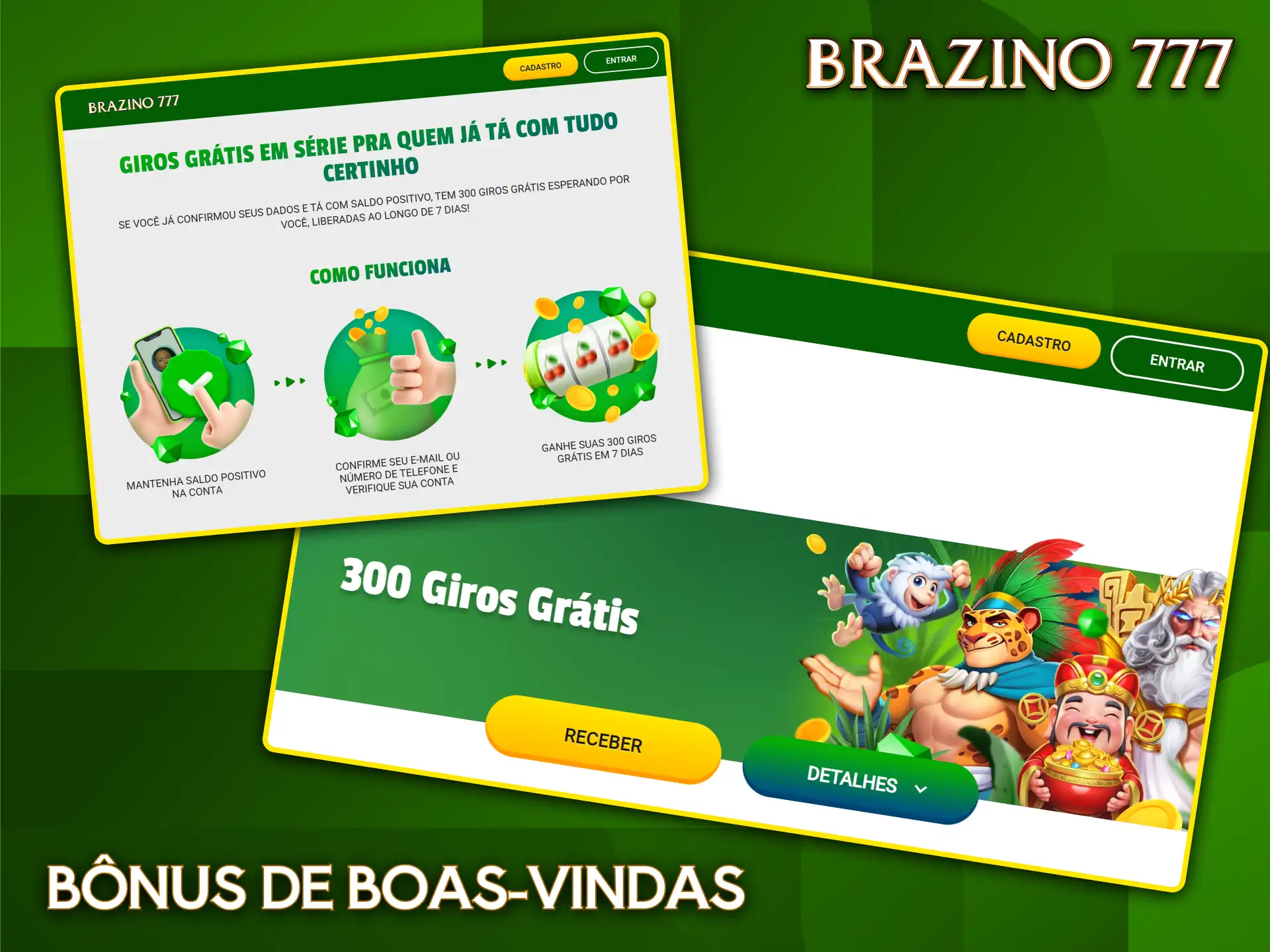 Aproveite o generoso bônus de boas-vindas disponível para novos jogadores no Brazino777.