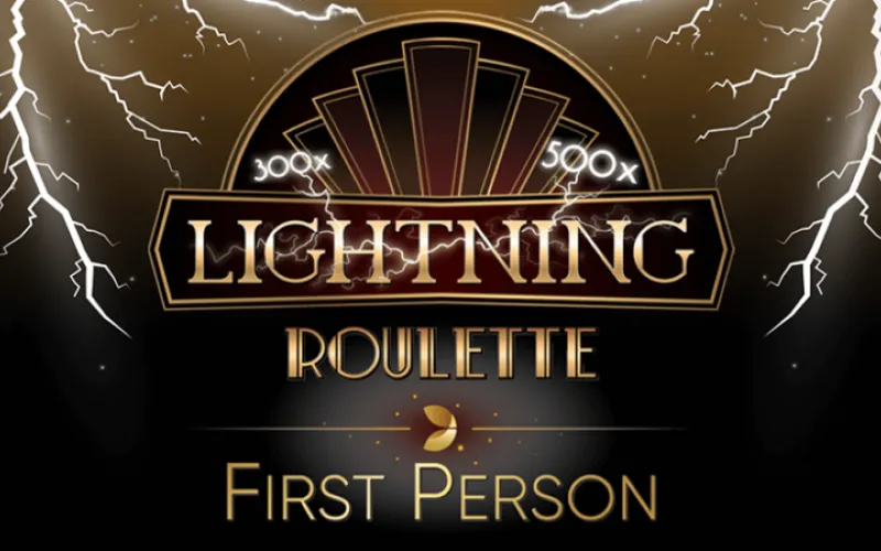Sinta a eletricidade do jogo em First Person Lightning Roulette no Brazino777.
