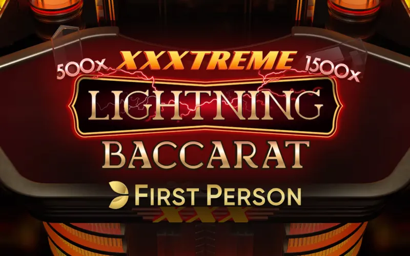 Experimente a intensidade máxima da Lightning Baccarat First Person no cassino Brazino777.