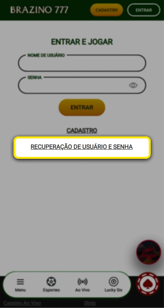 Use o link de recuperação Brazino777 para redefinir sua senha facilmente.