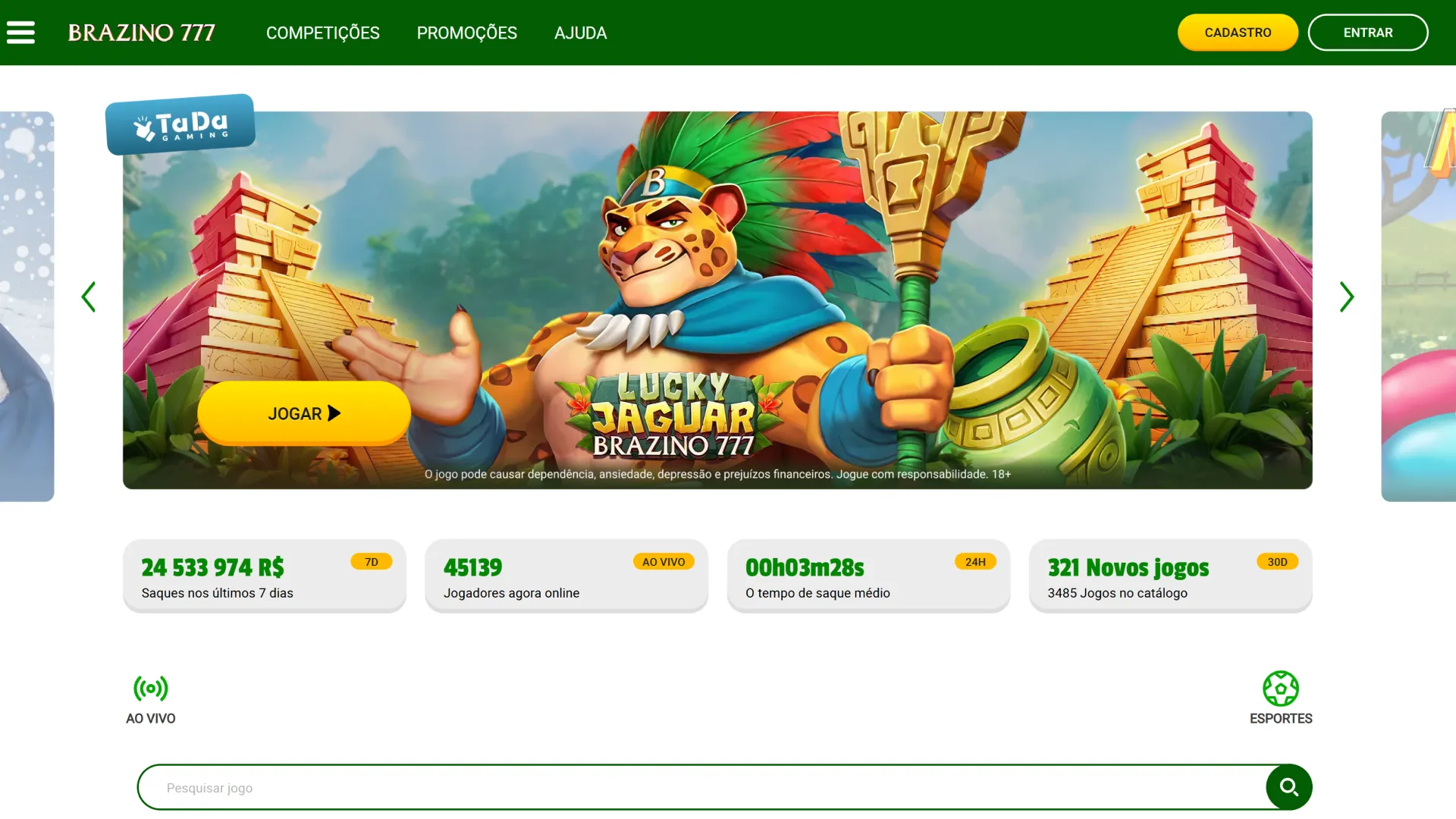 A interface amigável e a navegação simples do site Brazino777 ajudarão você a começar a jogar rapidamente.