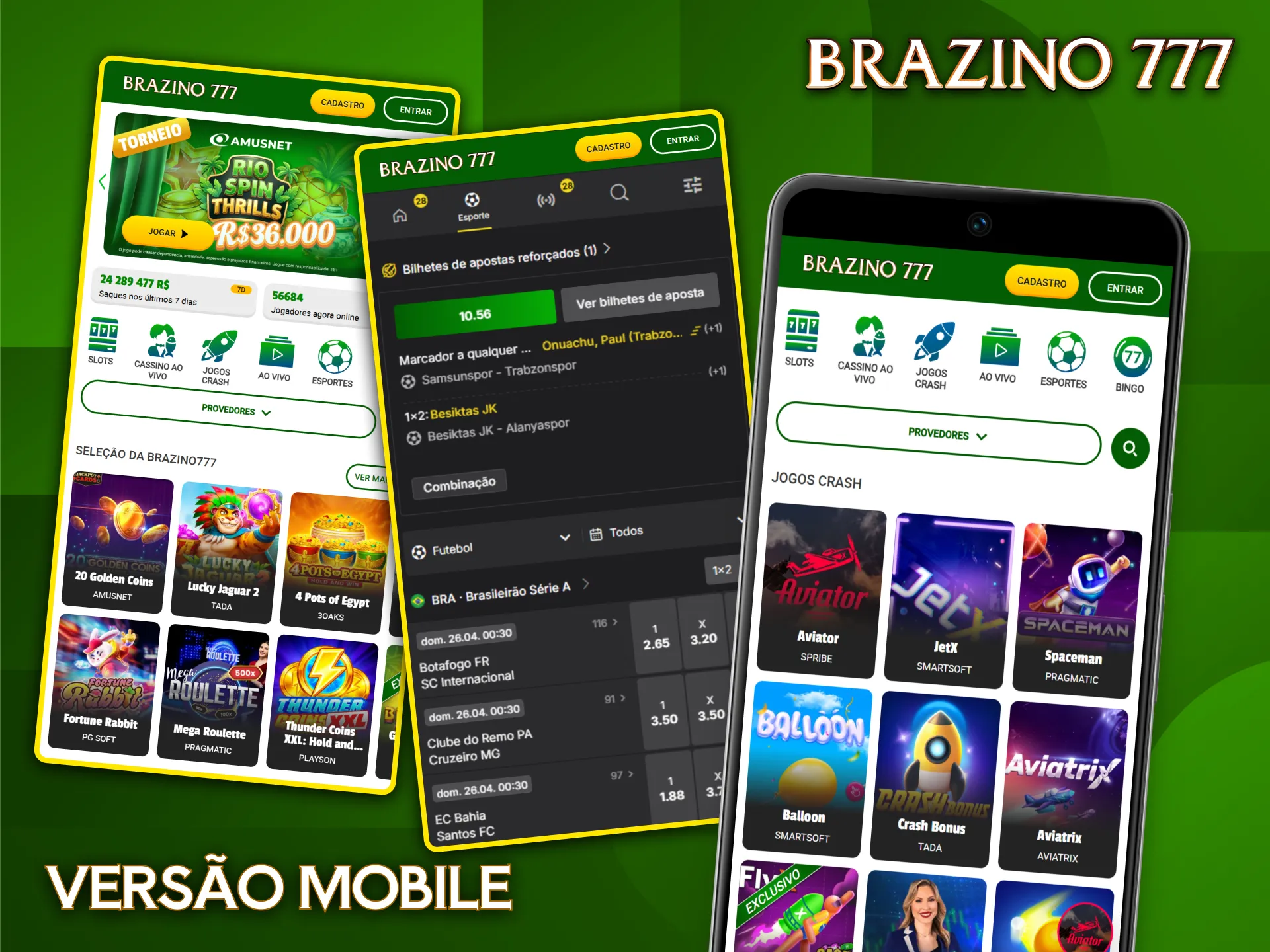Aproveite as melhores apostas diretamente no seu dispositivo móvel com a versão mobile do Brazino777.