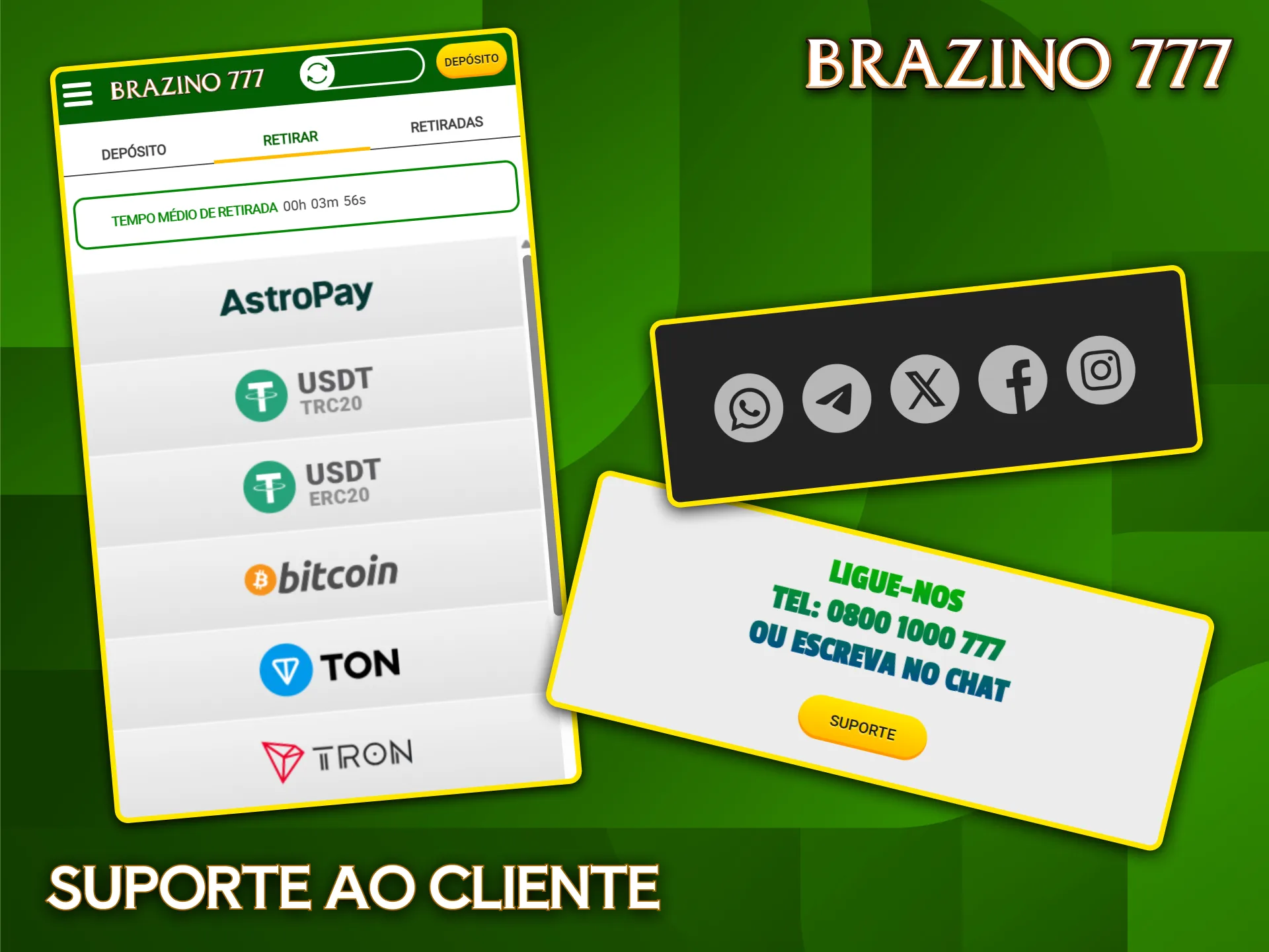 Conte com o suporte especializado do Brazino777 para garantir saques rápidos e sem complicações.