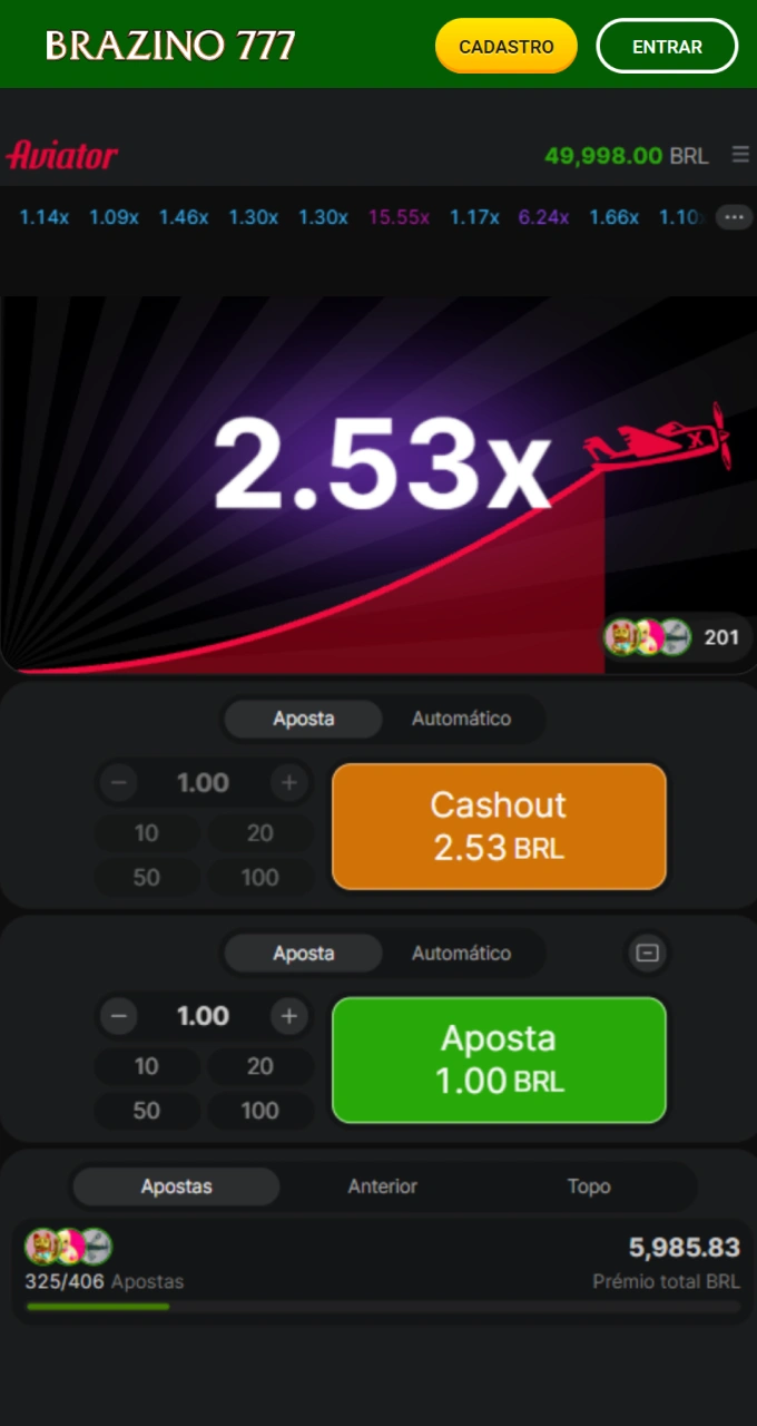 Aumente seus ganhos de forma rápida e divertida jogando no Brazino777.
