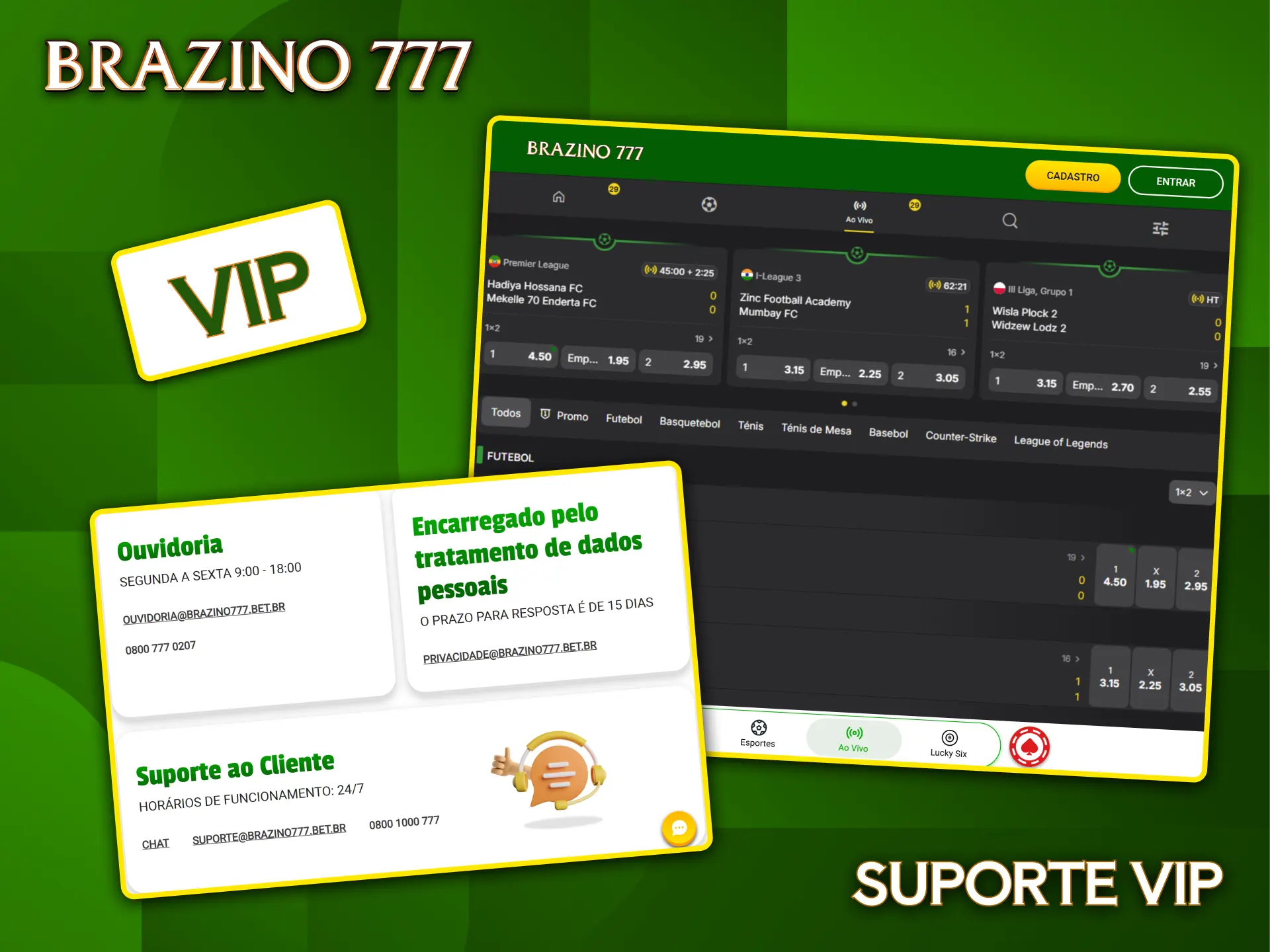 Os jogadores VIP do cassino Brazino777 desfrutam de atendimento ao cliente exclusivo e prioritário.