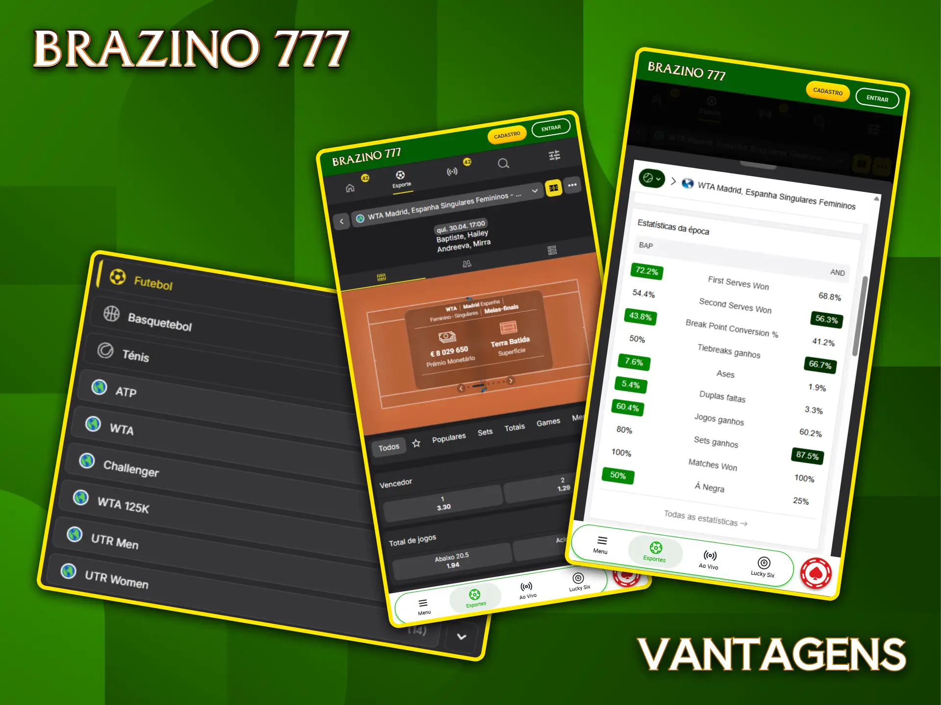 Aproveite as vantagens do Brazino777 para apostar em torneios de tênis.